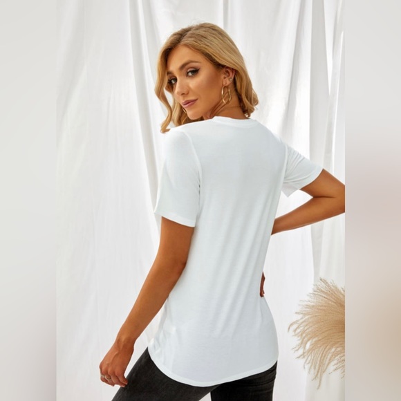 Heart Print Short Sleeve Tee - Picture 4 of 6